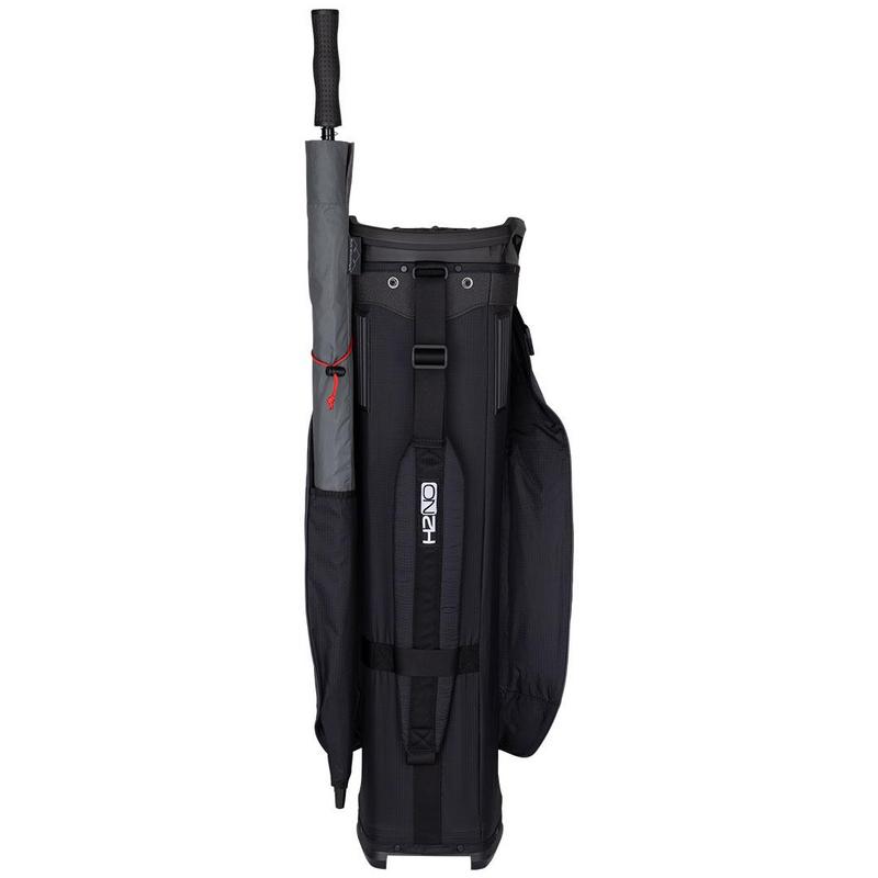 Sun Mountain H2NO Lite Golf Cart Bag - Black/Steel/Red - main image