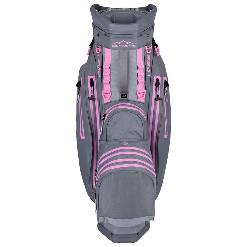 Sun Mountain H2NO Lite Golf Cart Bag - Nickel/Cadet/Pink - main image