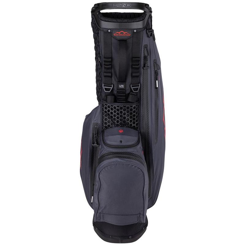Sun Mountain H2NO Lite Golf Stand Bag - Black/Steel/Red - main image