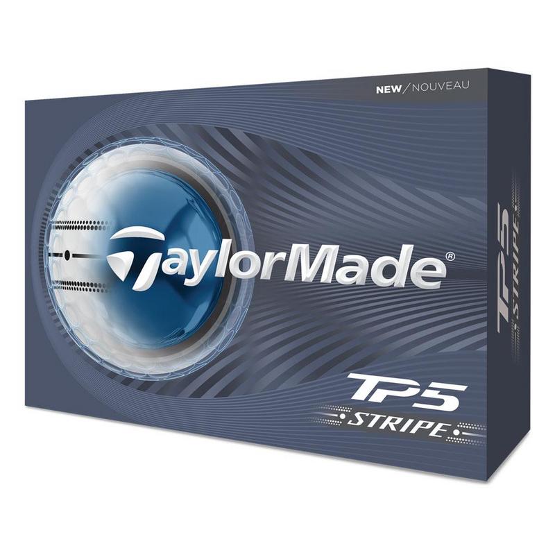 TaylorMade TP5 Stripe Golf Balls - White (4 For 3) - main image