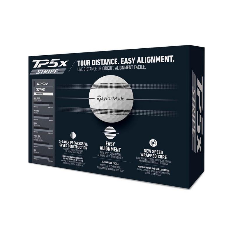 TaylorMade TP5X Stripe Golf Balls - main image