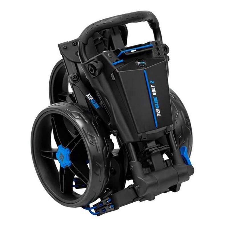 Longridge Ezeglide Bolt 2 Auto Opening Push Trolley - Black/Blue - main image