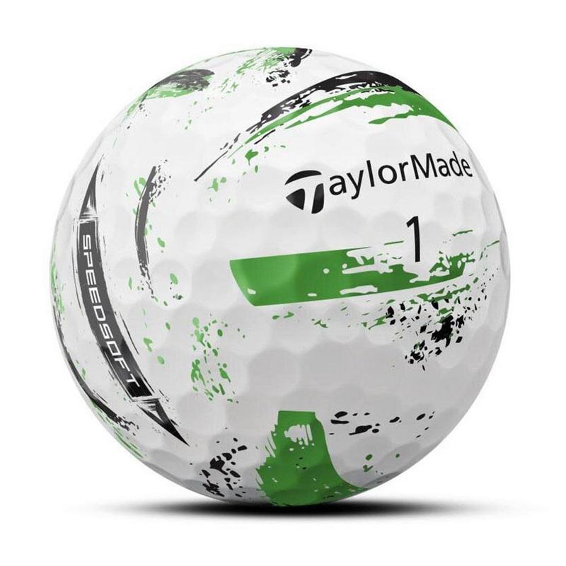 TaylorMade SpeedSoft Ink Golf Balls - Green - main image