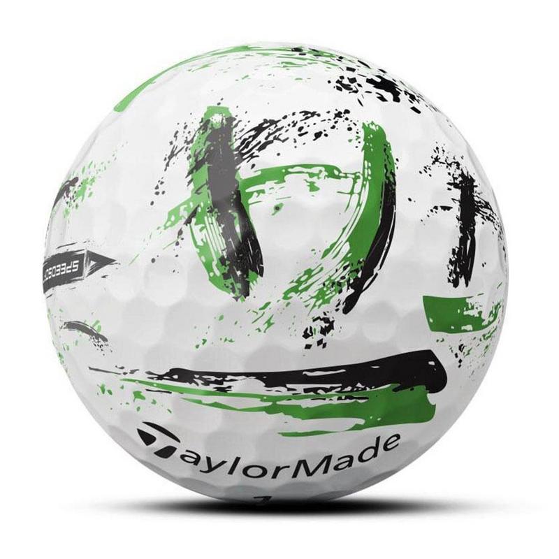 TaylorMade SpeedSoft Ink Golf Balls - Green - main image