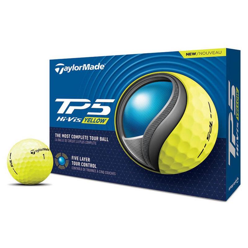 TaylorMade TP5 Golf Balls - Yellow