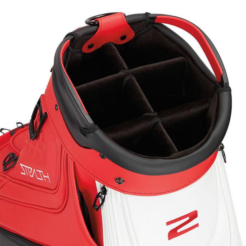 TaylorMade Stealth 2 Tour Golf Staff Bag - Red/White/Black - main image