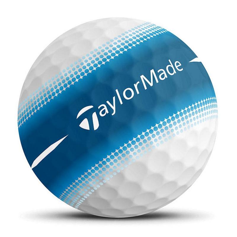 TaylorMade Tour Response Stripe Golf Balls - White/Blue - main image