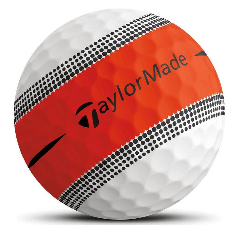 TaylorMade Tour Response Stripe Golf Balls - White/Orange - main image