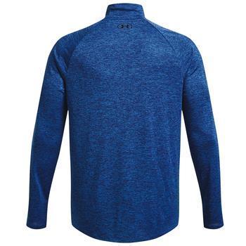 Under Armour Tech 2.0 Half Zip Long Sleeve Golf Top - Blue Mirage - main image