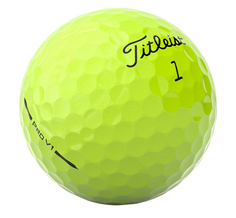 Titleist Pro V1 Yellow Golf Balls - main image