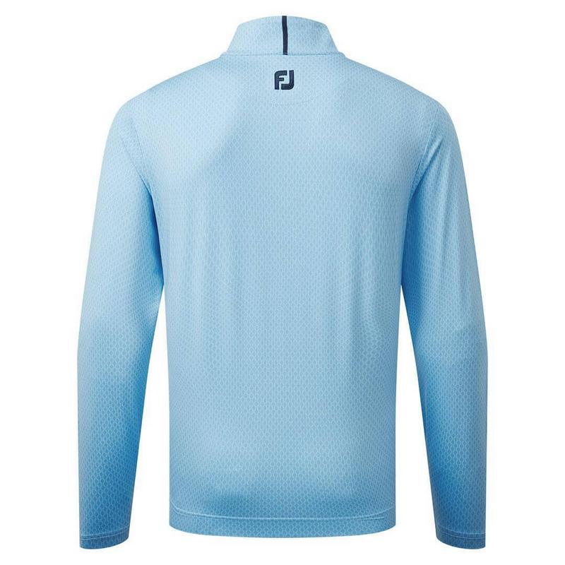 Footjoy Tonal Print Knit Chill Out Golf Sweater - True Blue - main image