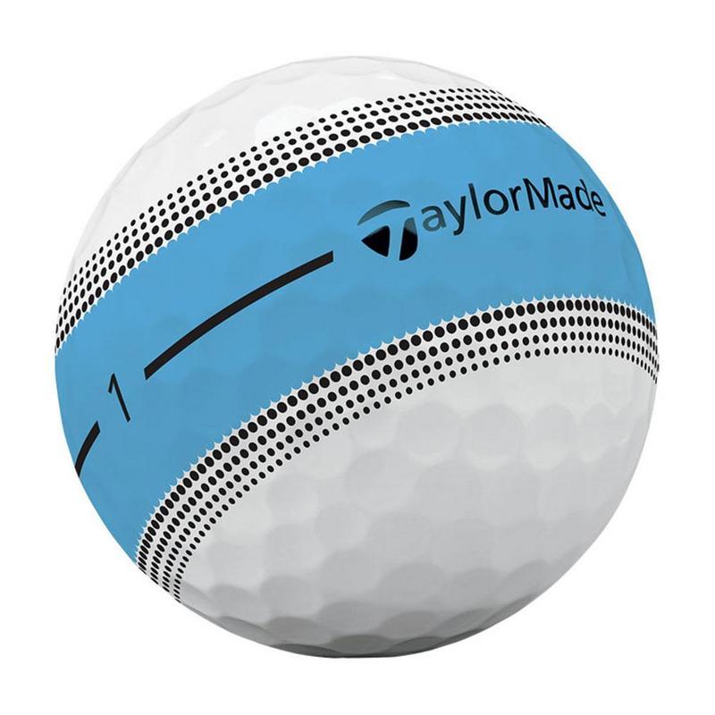 TaylorMade Tour Response Stripe Golf Balls - White/Blue (4 For 3) - main image