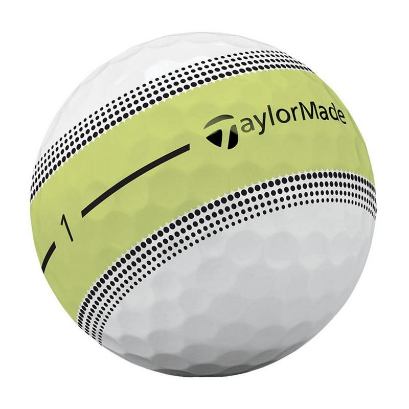 TaylorMade Tour Response Stripe Golf Balls - White/Yellow (4 For 3) - main image