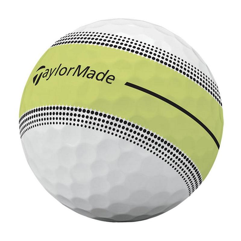 TaylorMade Tour Response Stripe Golf Balls - White/Yellow (4 For 3) - main image