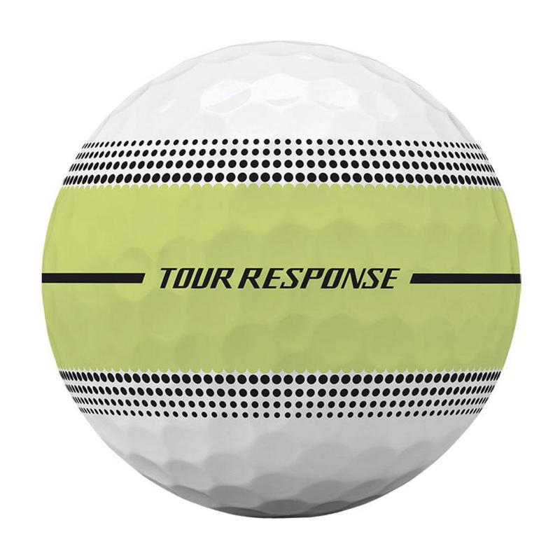 TaylorMade Tour Response Stripe Golf Balls - White/Yellow (4 For 3) - main image