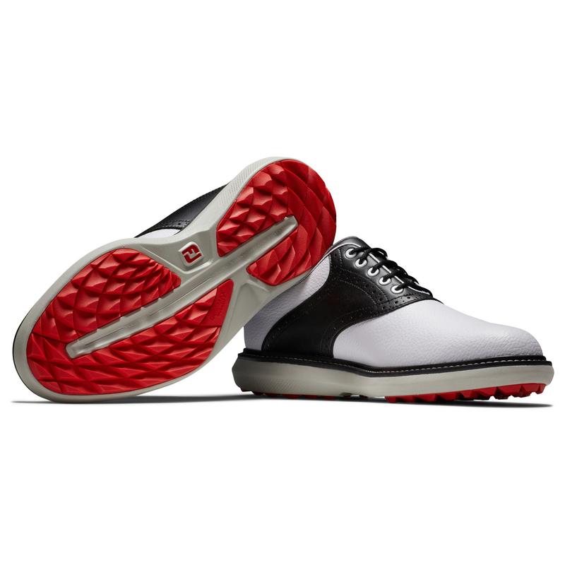 FootJoy Traditions Spikeless Golf Shoe - White/Black/Grey - main image