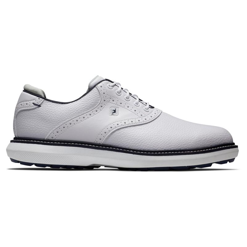 FootJoy Traditions Spikeless Golf Shoe - White/Navy - main image