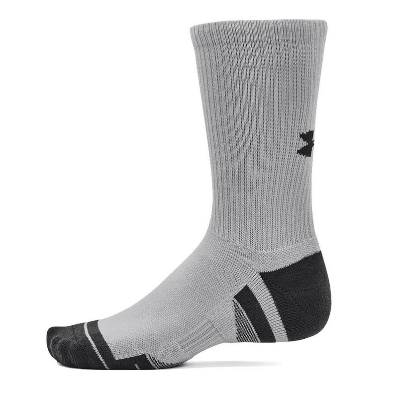 Under Armour Performance Tech Crew Socks 3-Pair Pack - Grey - main image