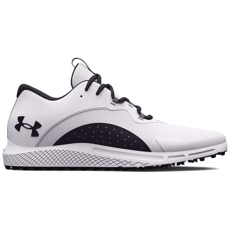 Under Armour UA Charged Draw 2 Spikeless Golf Shoes - White - main image