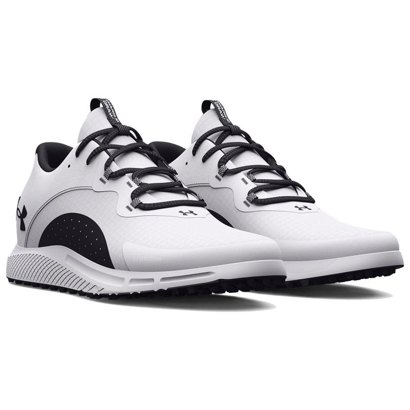 Under Armour UA Charged Draw 2 Spikeless Golf Shoes - White - main image