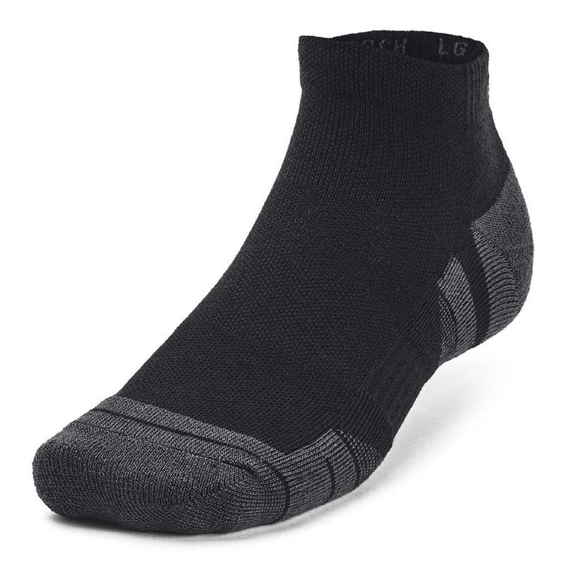 Under Armour UA Performance Tech Unisex 3-Pack Low Cut Socks - Black/Black/Jet Gray - main image