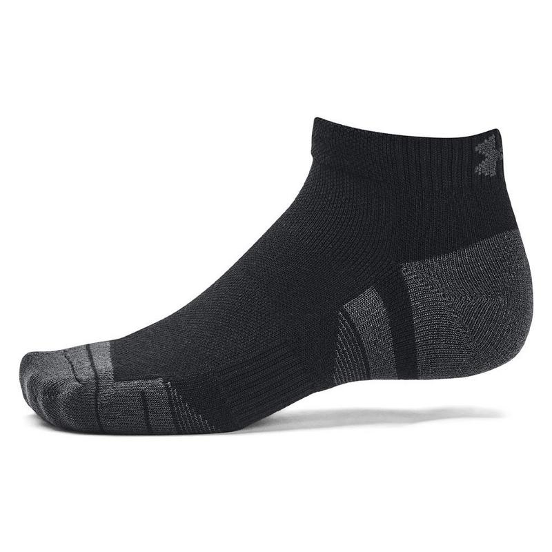 Under Armour UA Performance Tech Unisex 3-Pack Low Cut Socks - Black/Black/Jet Gray - main image