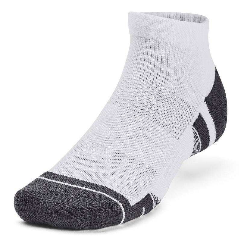 Under Armour UA Performance Tech Unisex 3-Pack Low Cut Socks - White/White/Jet Gray - main image