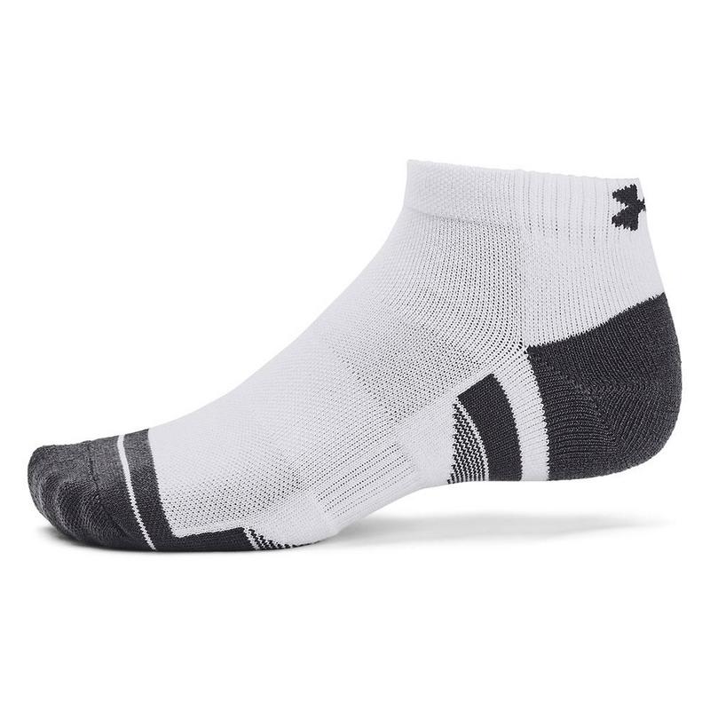 Under Armour UA Performance Tech Unisex 3-Pack Low Cut Socks - White/White/Jet Gray - main image