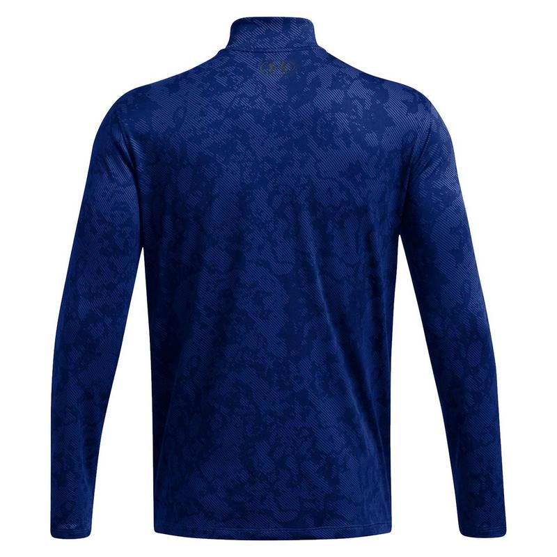 Under Armour UA Tech Vent Geode Zip Golf Top - Blue - main image