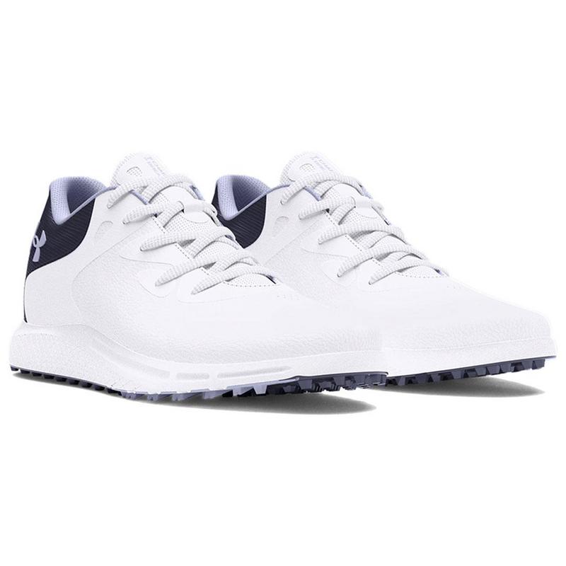 Under Armour Womens UA Charged Breathe 2 Spikeless Golf Shoes - White/Navy - main image