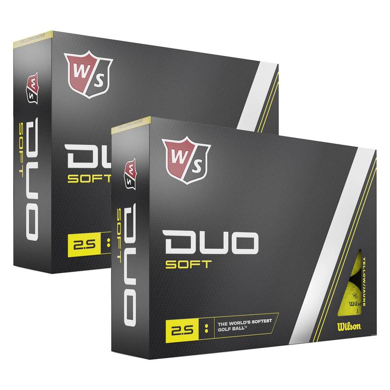 Wilson Staff Duo Soft Golf Balls - 2 Dozen - Yellow - main image