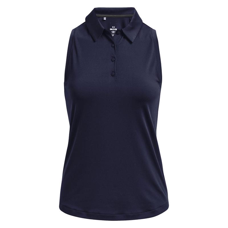 Under Armour Womens Playoff Sleeveless Golf Polo - Midnight Navy - main image