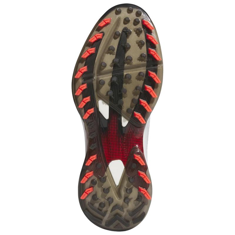 adidas AdiZero FG Golf Shoes - White/Red/Black - main image