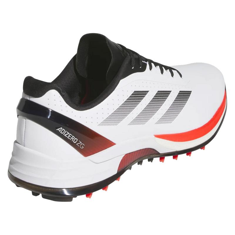 adidas AdiZero FG Golf Shoes - White/Red/Black - main image