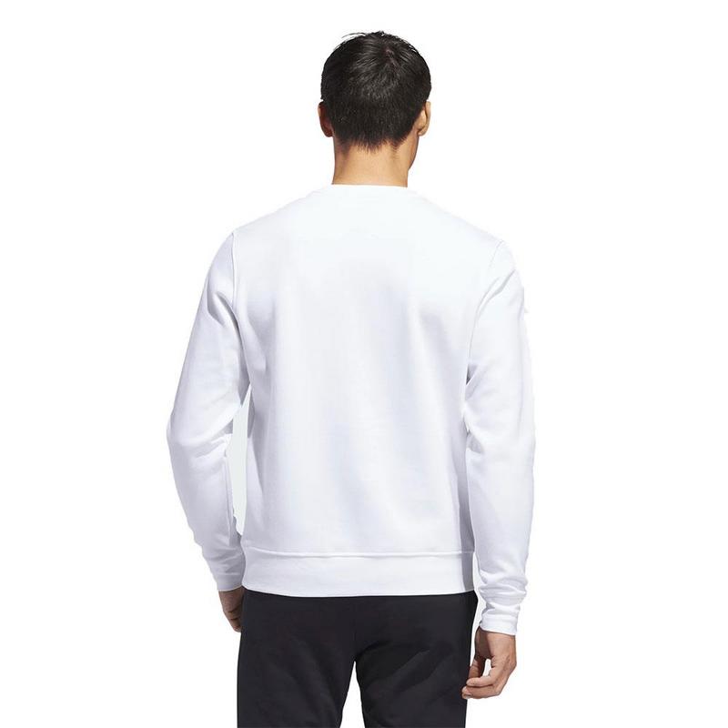 adidas Core Crew Mens Sweatshirt - White - main image