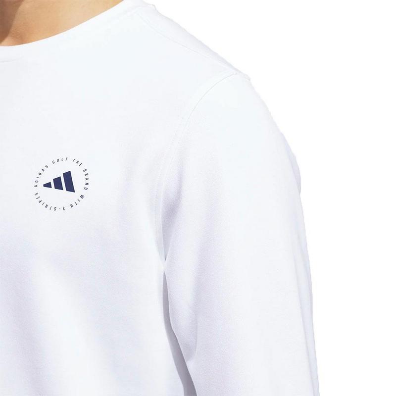 adidas Core Crew Mens Sweatshirt - White - main image