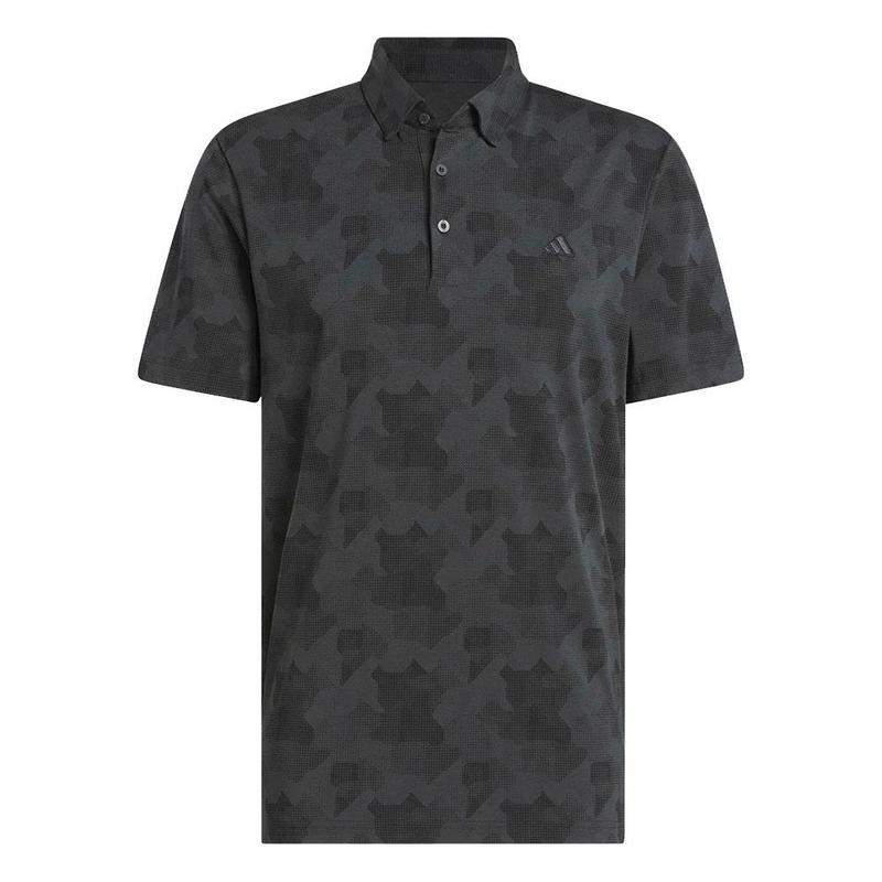 adidas Go-To Print Mens Polo Shirt -  Carbon/Black - main image