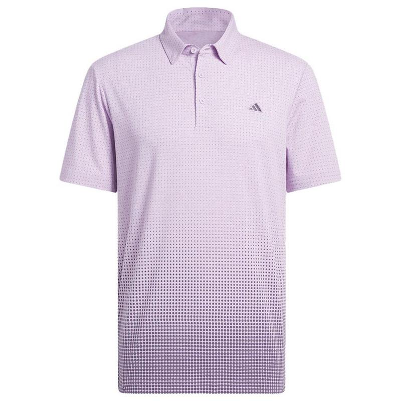 adidas Go-To Print Mens Polo Shirt -  Powder Plum - main image
