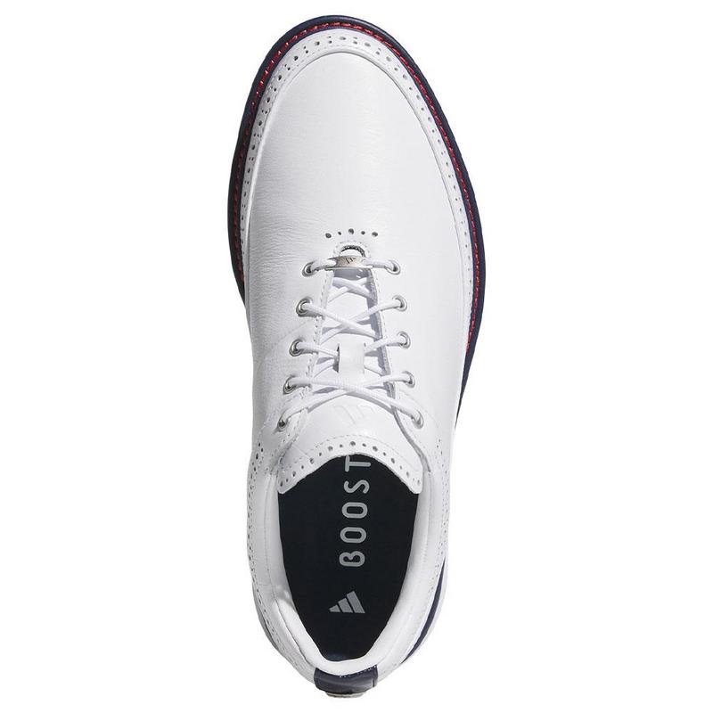 adidas Modern Classic MC80 Golf Shoes - White/Navy/Red - main image