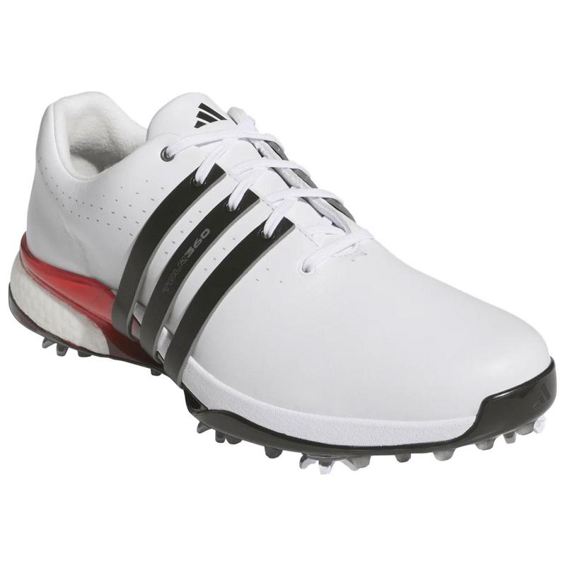 adidas TOUR360 24 Golf Shoes - White/Black/Red - main image