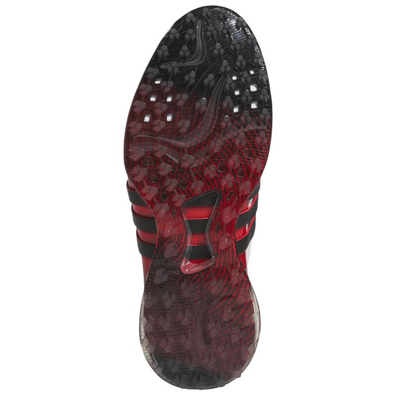 adidas Tour360 25 Spikeless Shoes  - White/Black/Red - main image