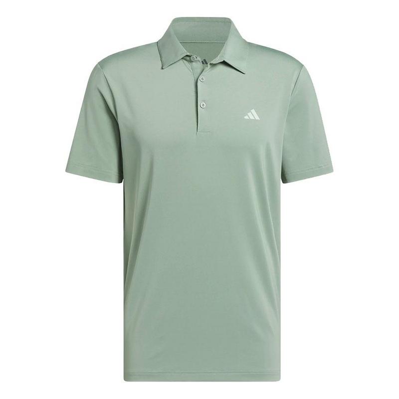 adidas Ultimate 365 Solid Golf Polo - Silver/Green - main image