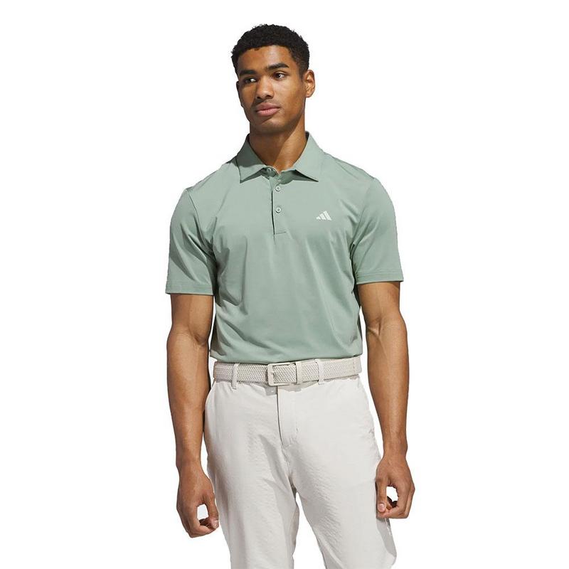 adidas Ultimate 365 Solid Golf Polo - Silver/Green - main image