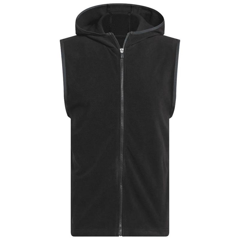 adidas Ultimate Hoodie Golf Vest - Black - main image