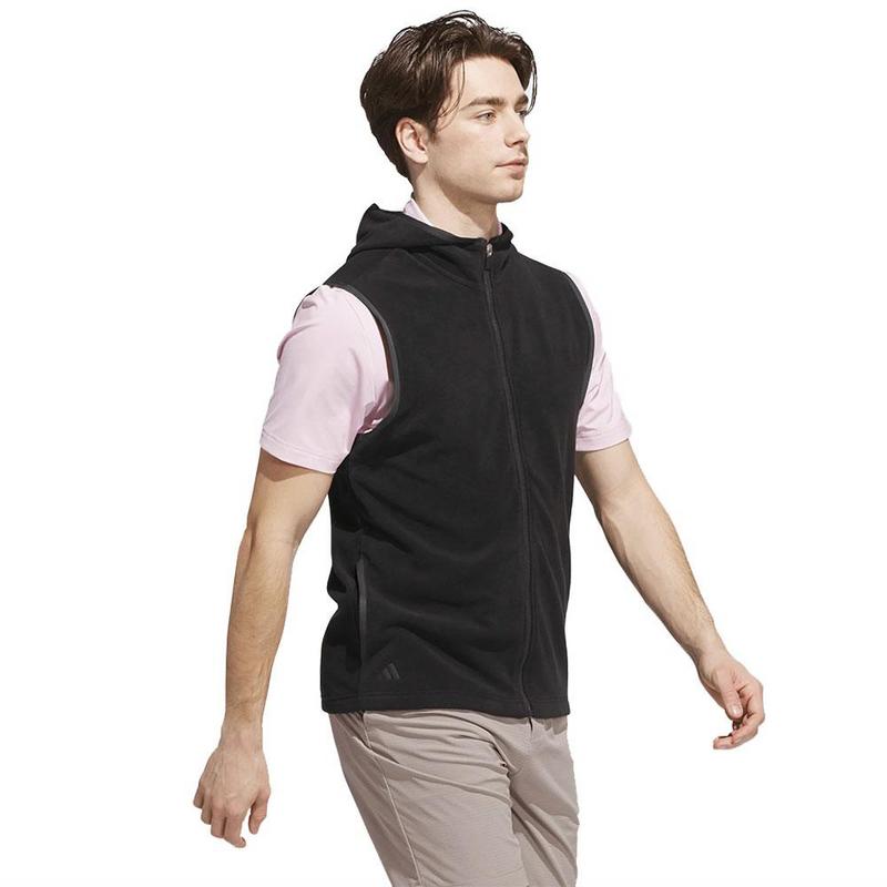 adidas Ultimate Hoodie Golf Vest - Black - main image