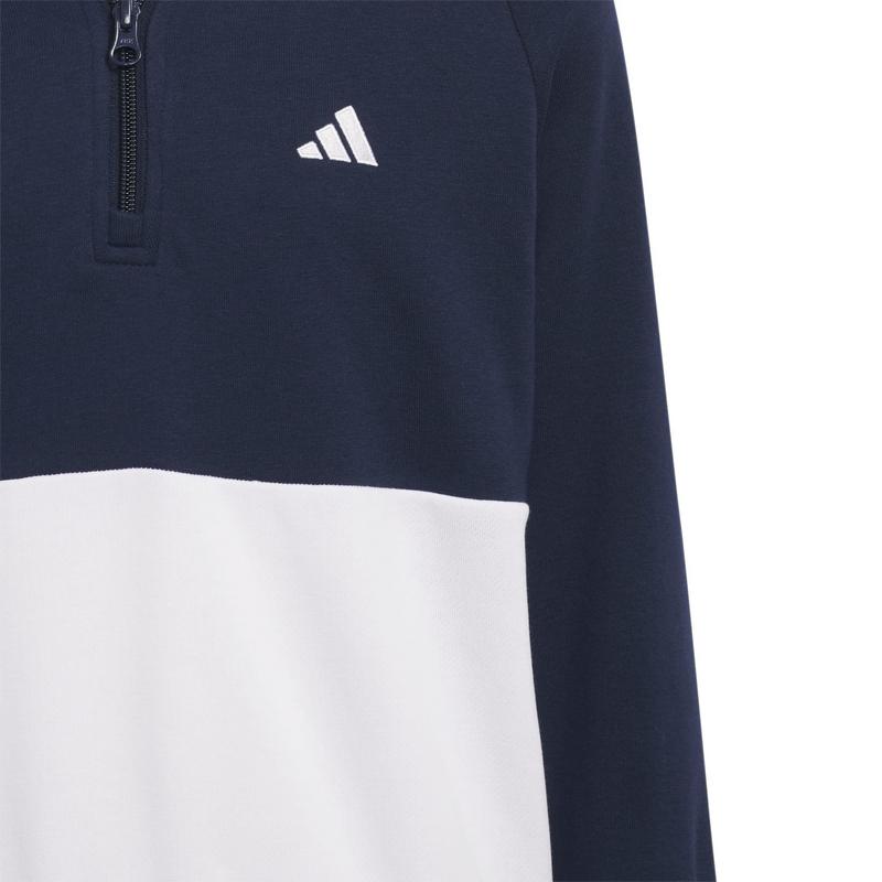 adidas Junior Golf Hoodie - Navy/White - main image