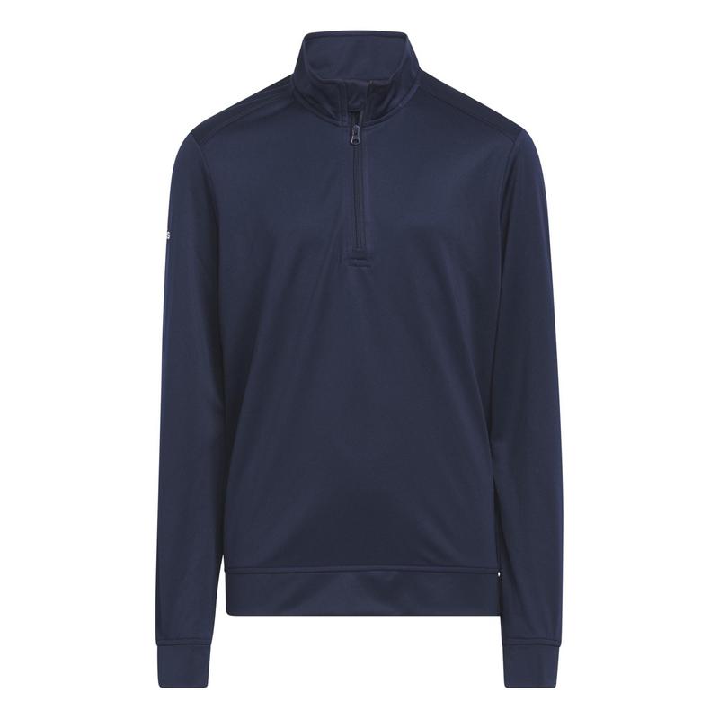 adidas Junior 1/4 Zip Solid Golf Midlayer - Collegiate Navy - main image