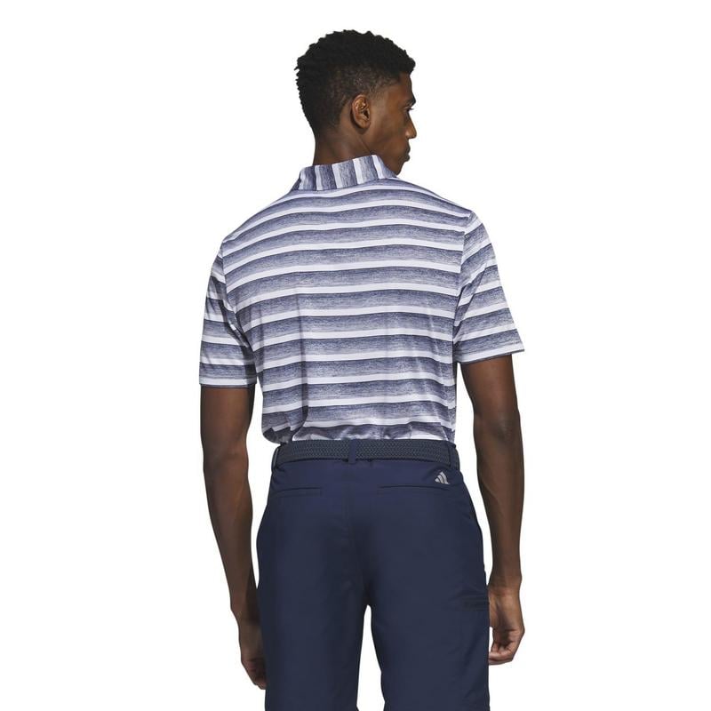 adidas 2 Colour Stripe Golf Polo - College Navy - main image