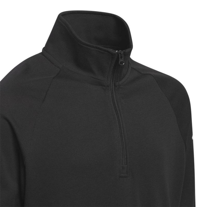 adidas Junior 1/4 Zip Golf Sweater - Black - main image