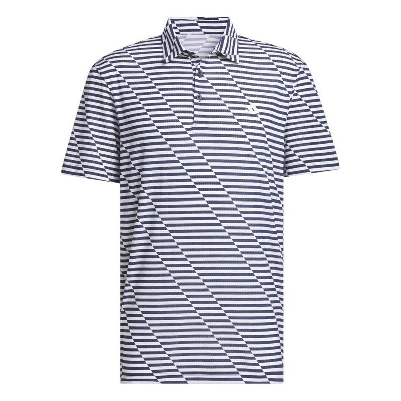 adidas Mesh Print Golf Polo - Navy - main image